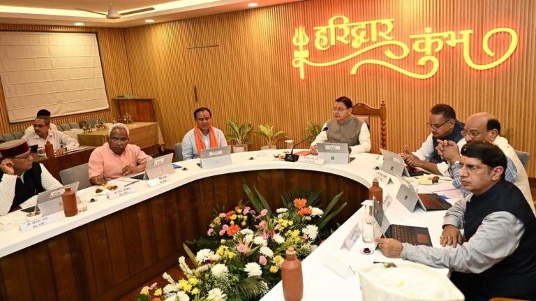 BIG BREAKING:: हरिद्वार में मुख्यमंत्री धामी की अध्यक्षता में कैबिनेट बैठक, शासन के वरिष्ठ अधिकारी रहे मौजूद