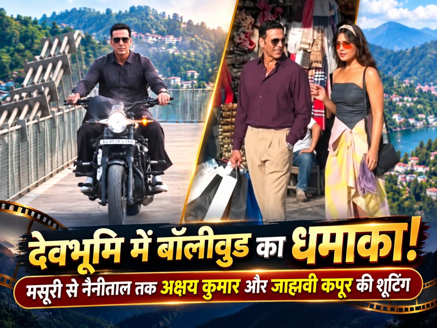 BIG BREAKING:: देवभूमि में बॉलीवुड का धमाका! मसूरी से नैनीताल तक अक्षय कुमार और जाह्नवी कपूर की शूटिंग, फिल्मी सितारों की पहली पसंद बन रहा उत्तराखण्ड